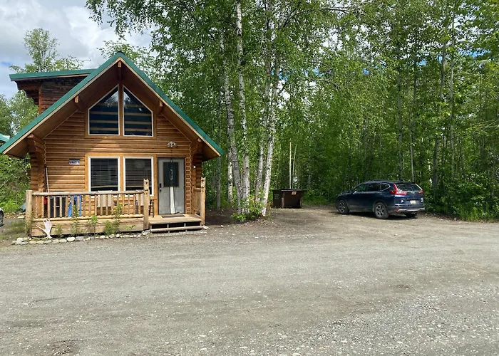 Talkeetna Log Cabin With Hot Tub Unit 1