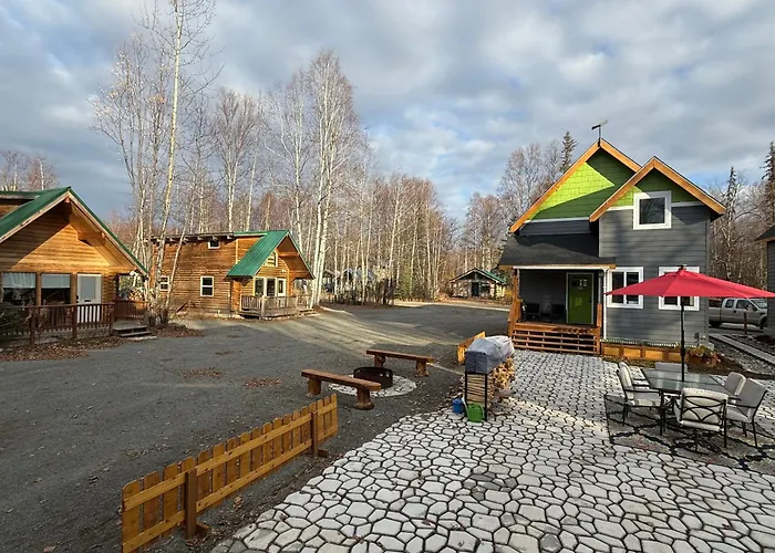 Talkeetna Log Cabin With Hot Tub Unit 1