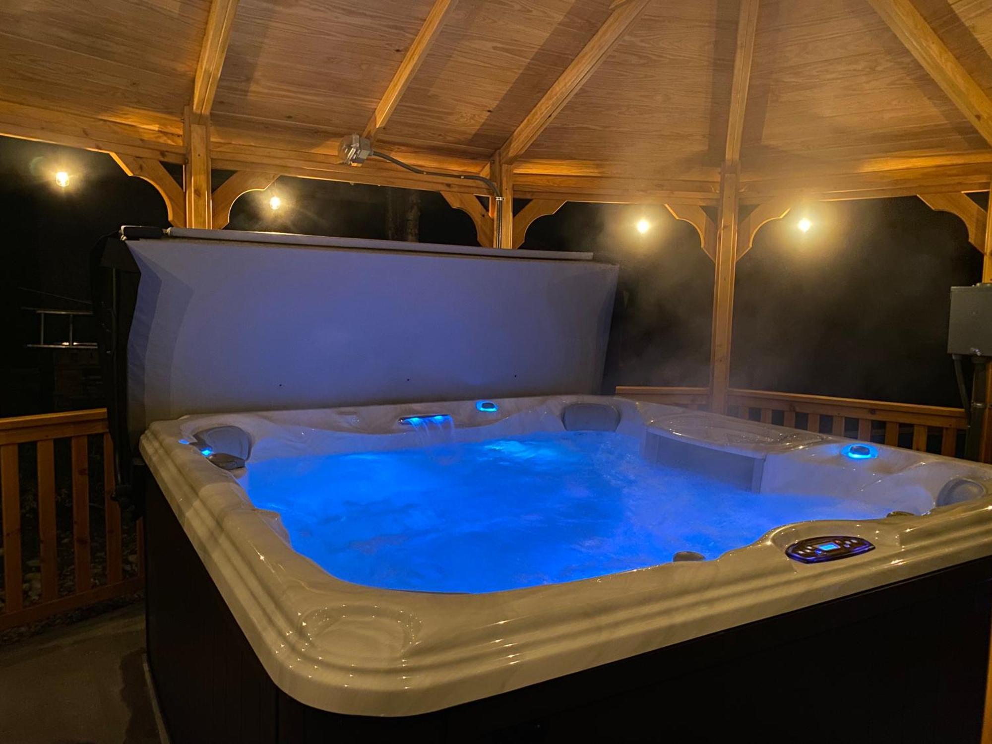 Log With Hot Tub Unit 1